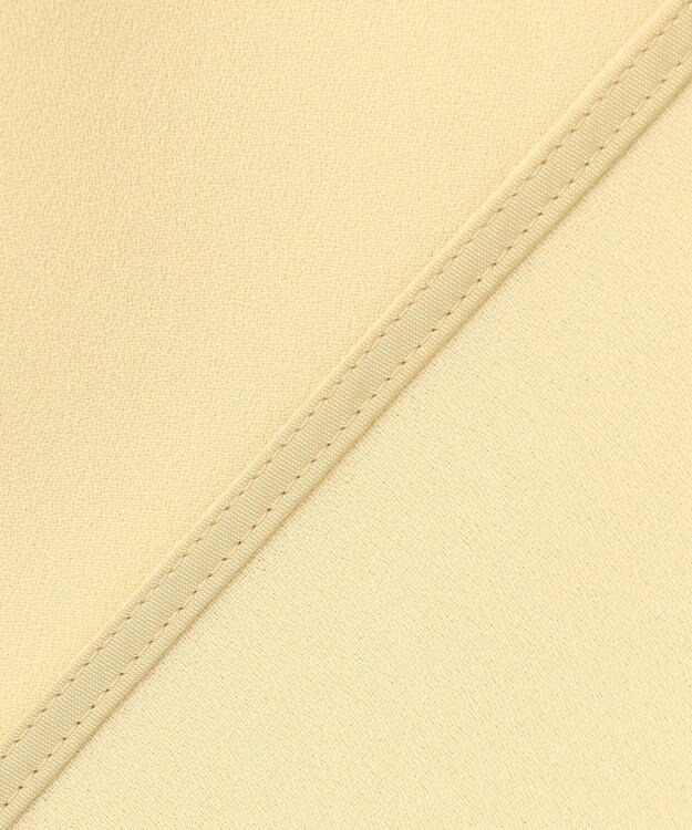 BEIGE， 【洗える】STOW / フリルタイブラウス Mustard