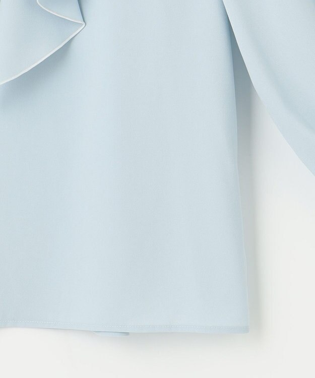 Feroux メローラッフル ブラウス スカイブルー系