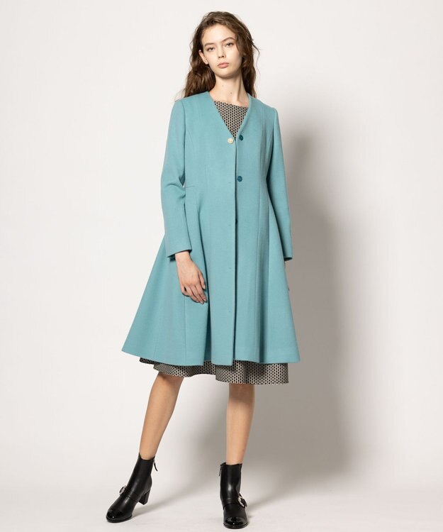 TOCCA 【消臭】PEARL ROCK ロングコート エメラルド系