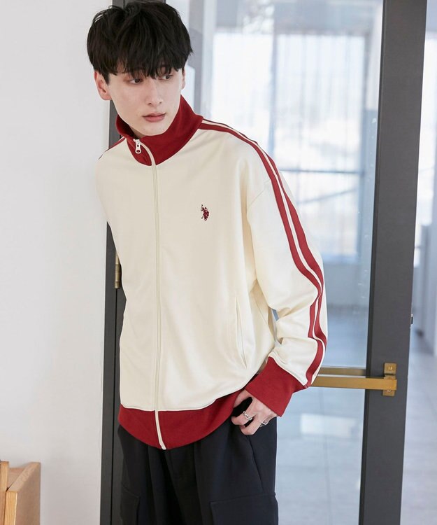 WEGO 【ユニセックス着用ITEM/追加カラー】U.S. POLO ASSN.ライントラックジャケット ホワイトアイボリー