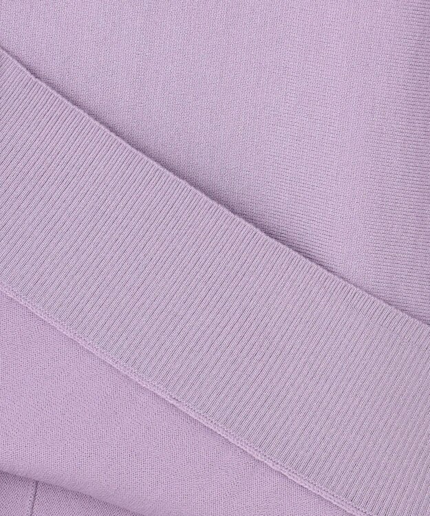 ANY SIS 【CICA加工・選べる9色展開】クルーネックバックスリット ニット 紫