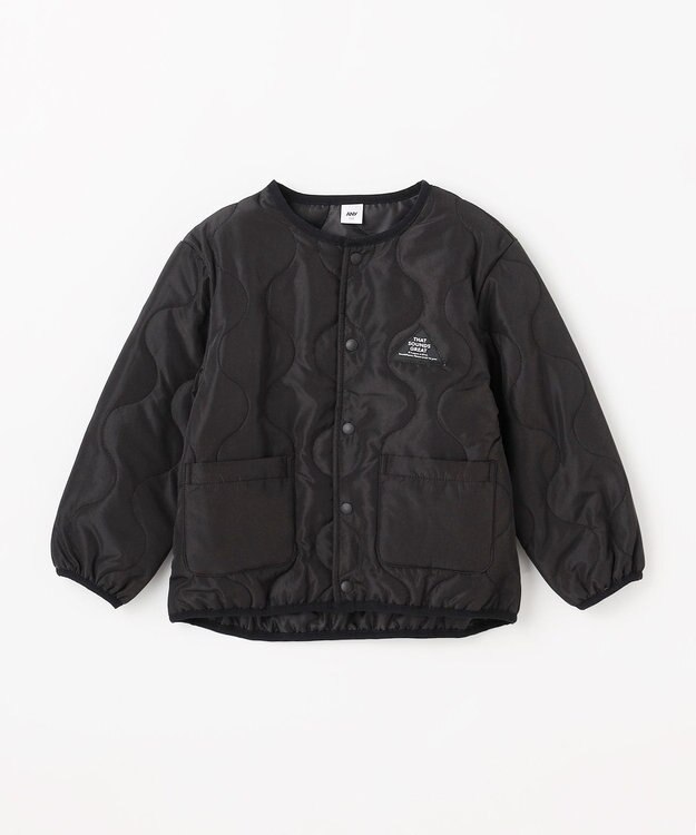 ANY KIDS 【洗濯機可能】中綿キルティング ジャケット ブラック