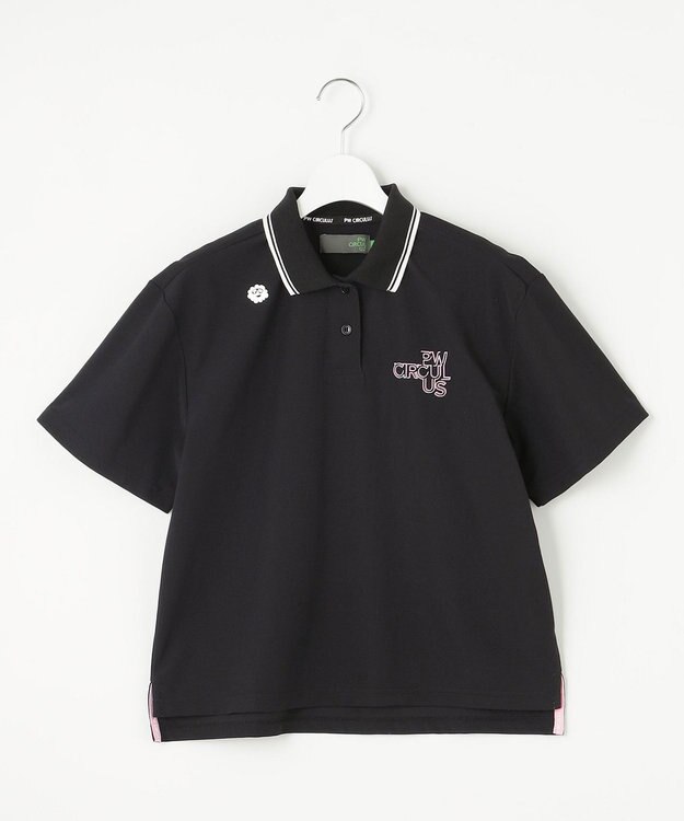 PW CIRCULUS 【UV遮蔽率95.3% UVカット / 速乾 / ストレッチ】【WOMEN】PW NEW ベーシックポロ ゴルフウェア レディース ブラック系