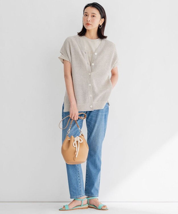 23区 【洗える】La dune ロゴTシャツ ベージュ系