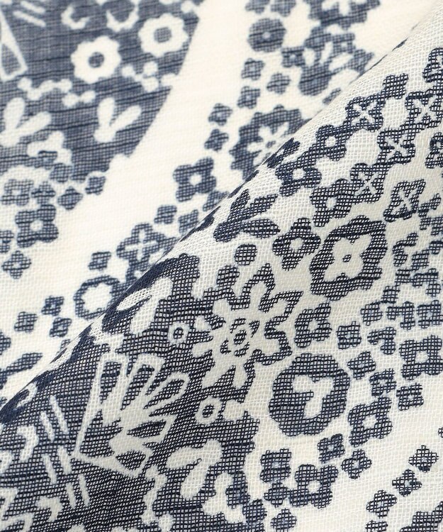 JOSEPH ABBOUD 【CAMERUCCI ARCHIVIO】ビッグペイズリーパターン ストール ネイビー系6