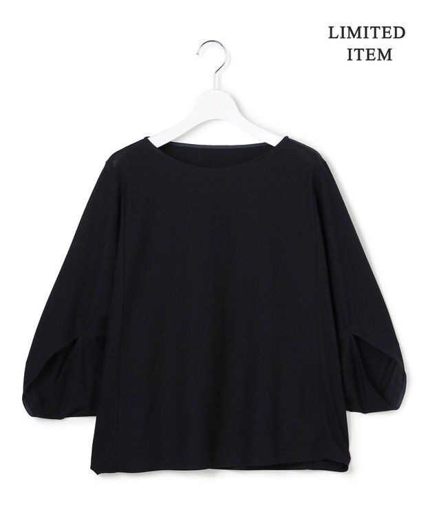 ICB 【WEB限定】ストレッチツイルジャージー ドルマンスリーブカットソー ネイビー