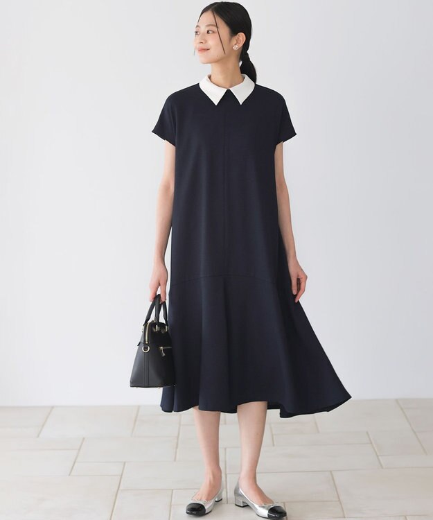 組曲 バイカラーバレエシューズ シルバー系