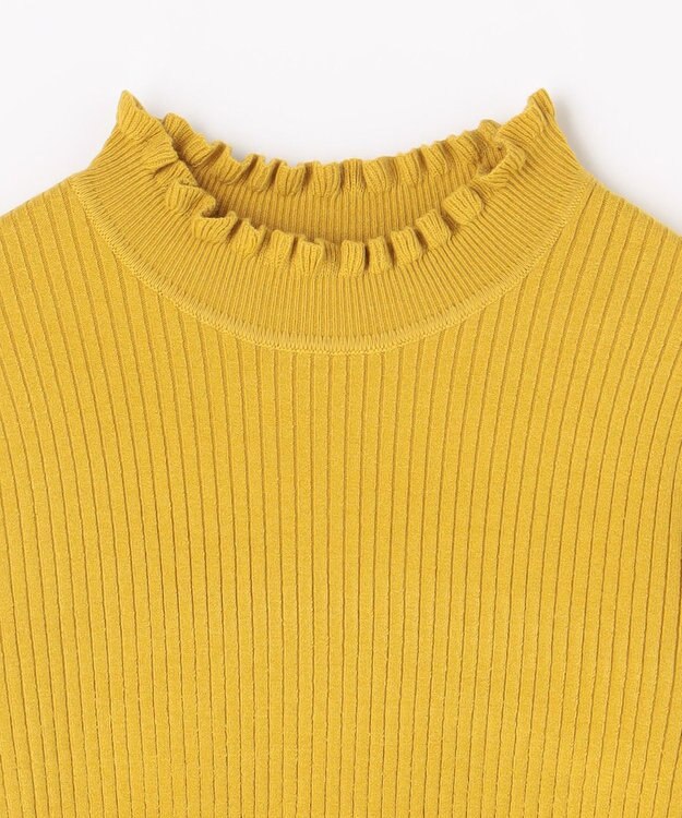 ANY L 【6色展開】フリルネックニット マスタード