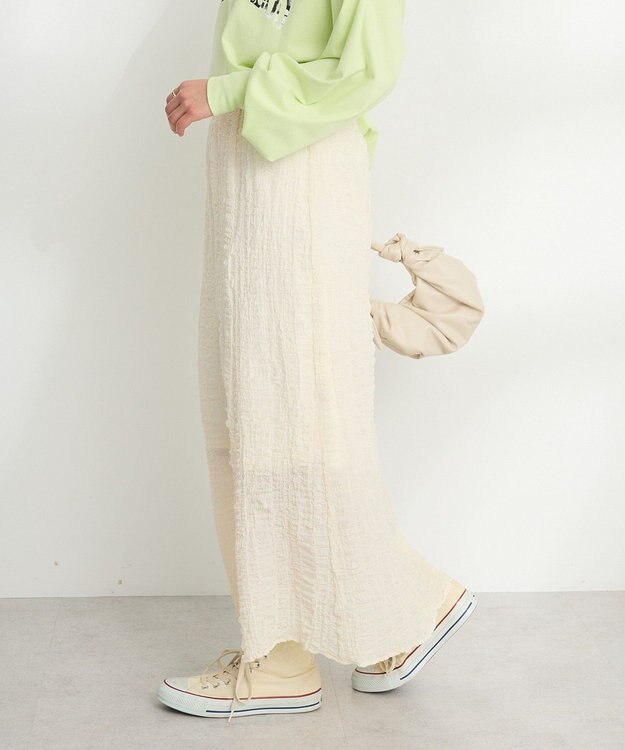 CRAFT STANDARD BOUTIQUE ポコポコワッシャースカート Ivory