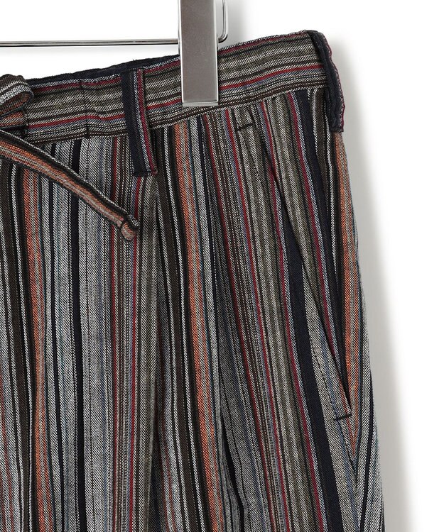 J.PRESS YORK STREET 【UNISEX】ストライプパンツ ライトグレー系1