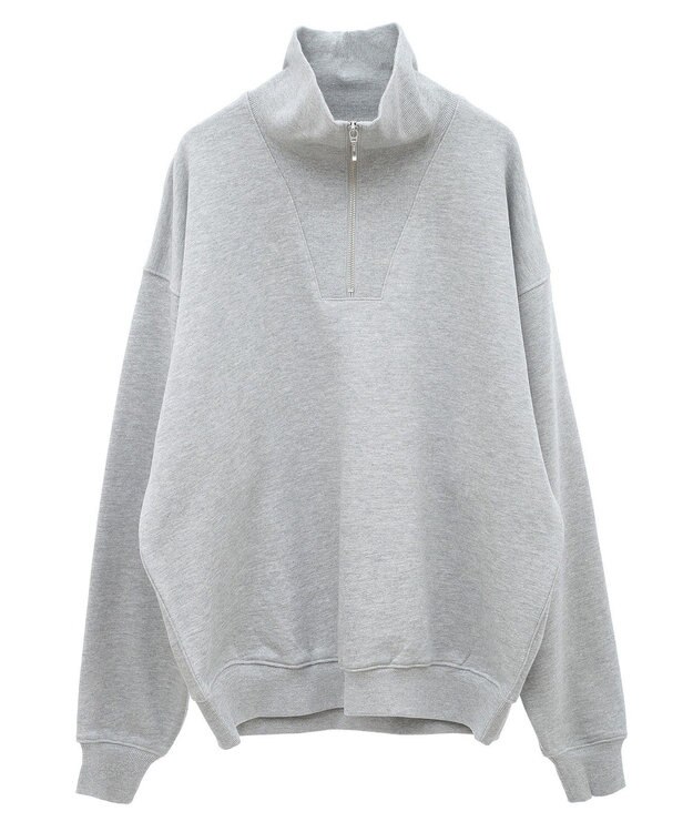 AMERICAN HOLIC ハーフＺＩＰスウェット2 Light Gray Mixture