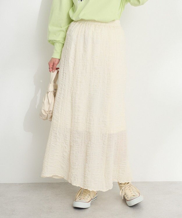 CRAFT STANDARD BOUTIQUE ポコポコワッシャースカート Ivory