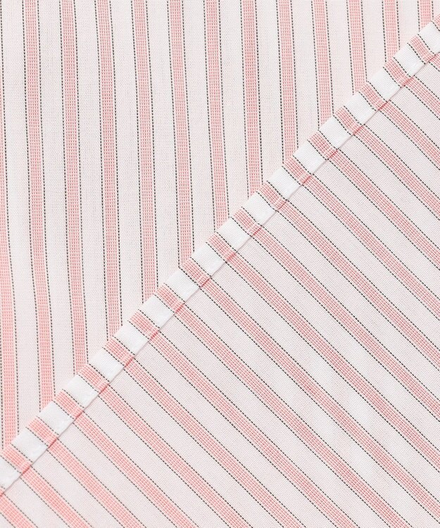 J.PRESS LADIES S 【WEB限定カラーあり】コンパクトエステネージュ シャーリング ブラウス ピンクストライプ系