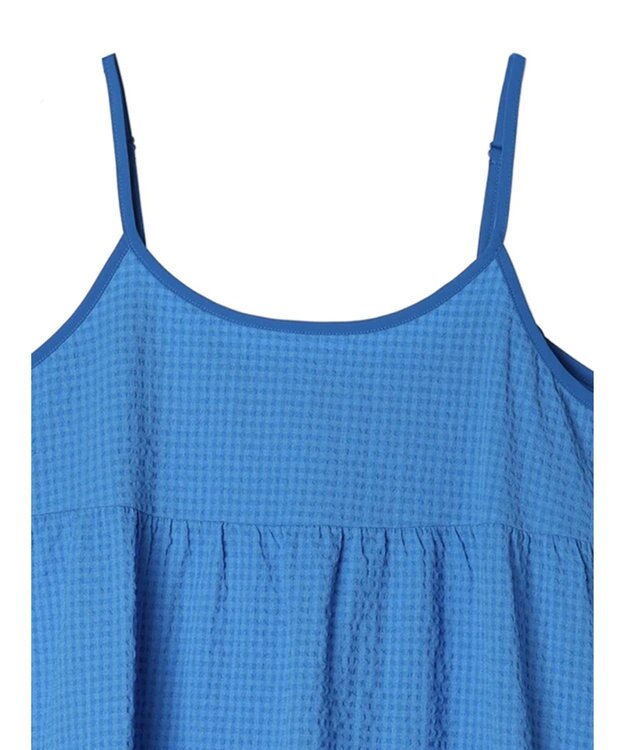 earth music&ecology バックリボンキャミワンピース Blue