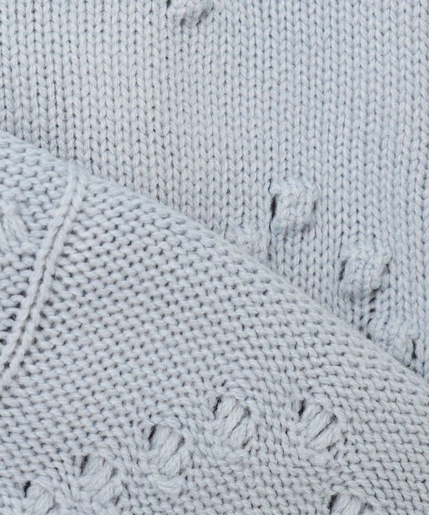 ANY KIDS ハート ニット カーディガン サックスブルー