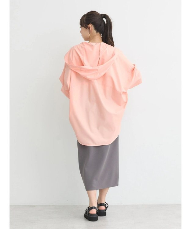 earth music&ecology フーディーシャツ Pink