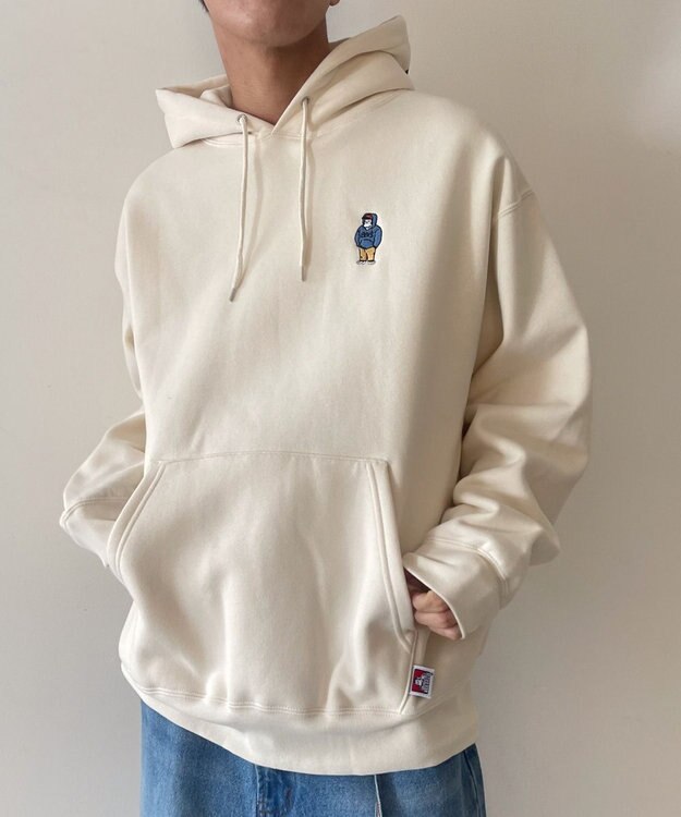 WEGO BENDAVISブリッジグラフィックプルパーカー ホワイトアイボリー