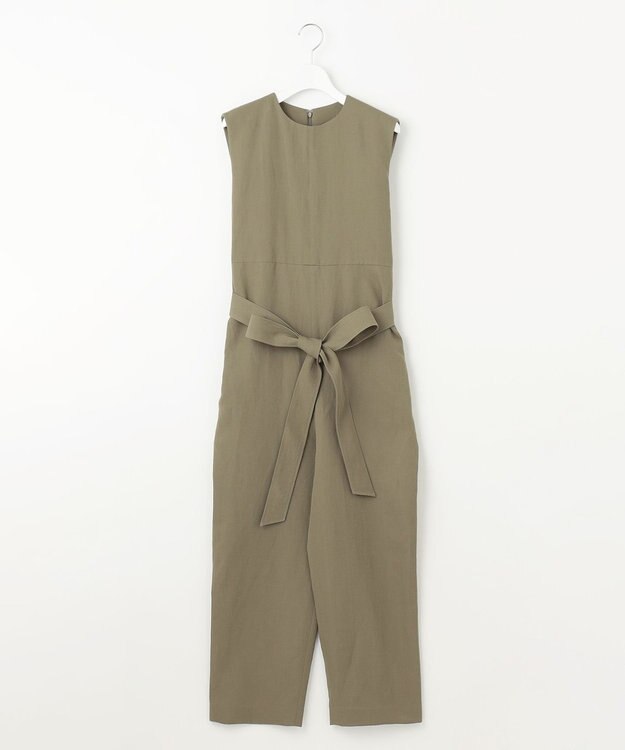 23区 L 【エステータ】ウールリネン コンビネゾン カーキ系