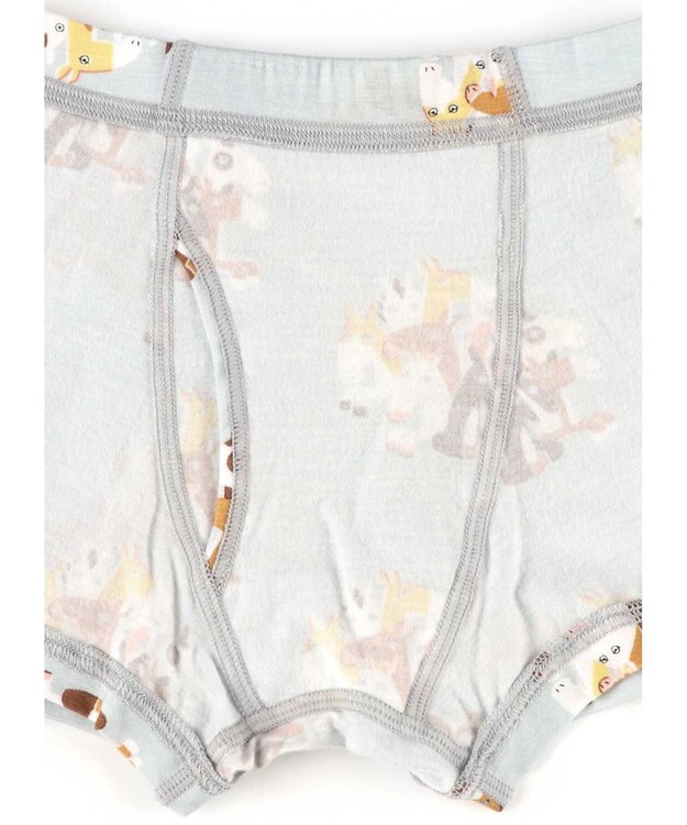 une nana cool 2026年お年賀「まるっとうまくいく」 キッズ男児ボトム(ボクサーパンツ) グレー