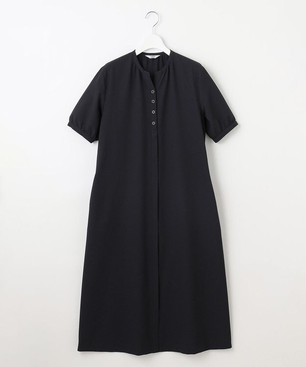 J.PRESS LADIES S 【洗える・吸水速乾】DRYライトサッカー ワンピース ネイビー系