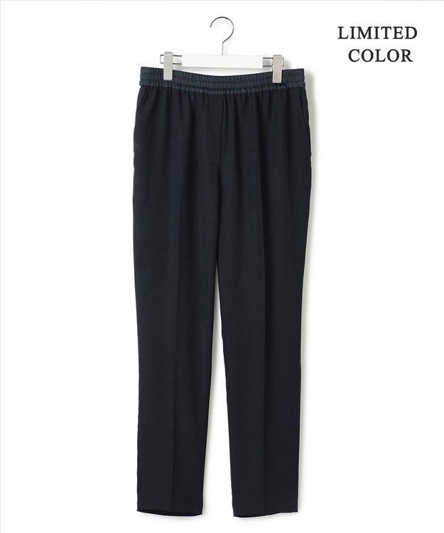 ICB L 【先行予約・WEB限定カラーあり】FluidBackSatin ドロストパンツ ネイビー［WEB限定］