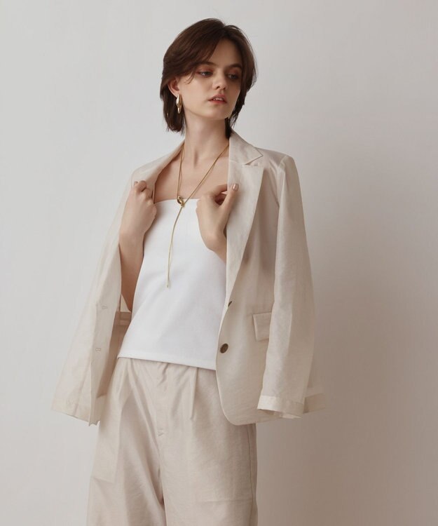 GRACE CONTINENTAL ブライトシアージャケット キナリ