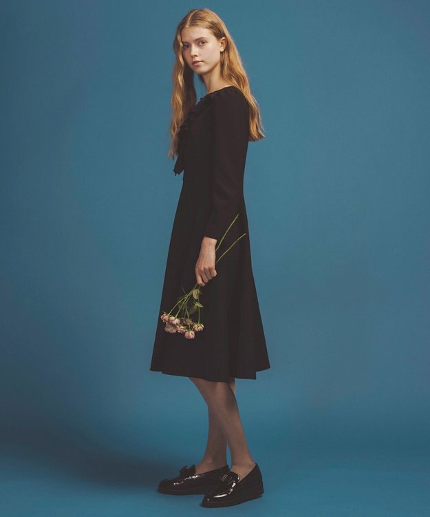 TOCCA 【洗える・消臭】FRILL BLOOM ドレス ネイビー系