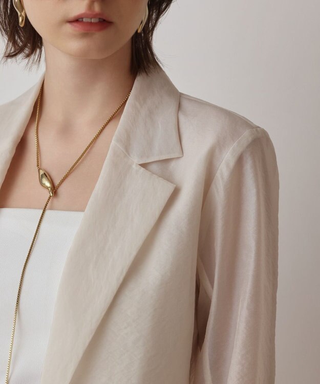 GRACE CONTINENTAL ブライトシアージャケット キナリ