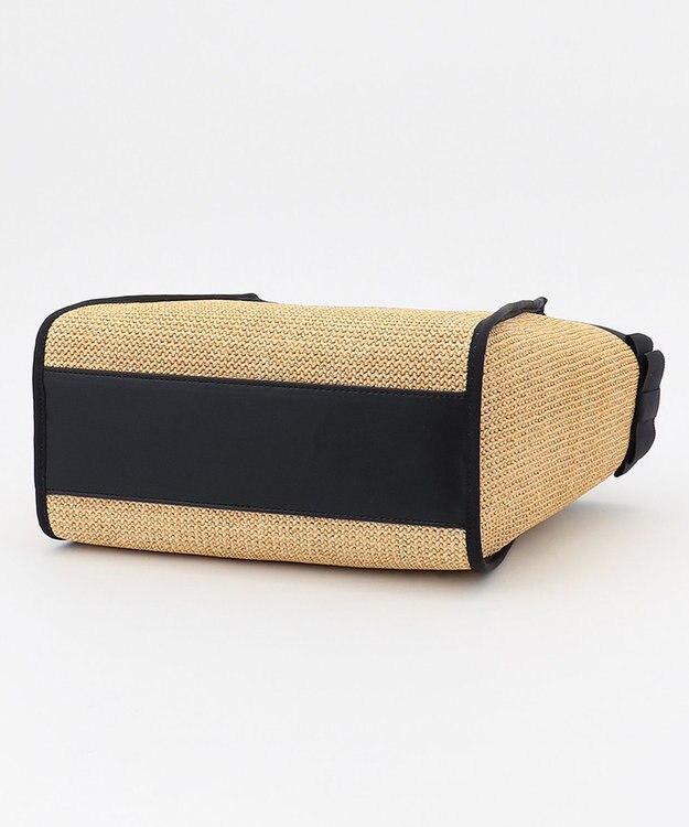 TOCCA SIDE RIBBON BASKET かごバッグ ベージュ系