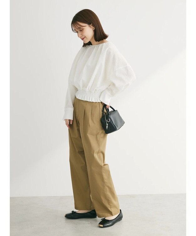 Green Parks ツータックチノパンツ Beige