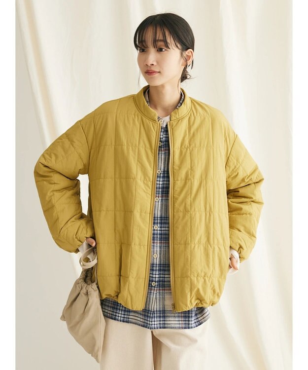 CRAFT STANDARD BOUTIQUE 蓄熱 スクエアキルトブルゾン Mustard