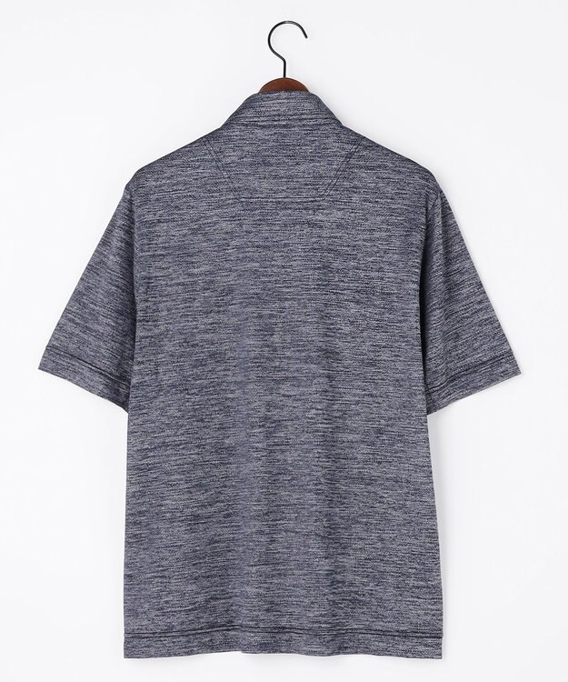 JOSEPH ABBOUD MOUNTAIN 【ゆったり】ドライクールスキンアウトドアポロシャツ ネイビー系