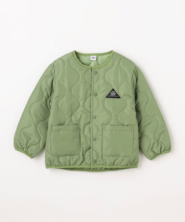 ANY KIDS 【洗濯機可能】中綿キルティング ジャケット カーキ