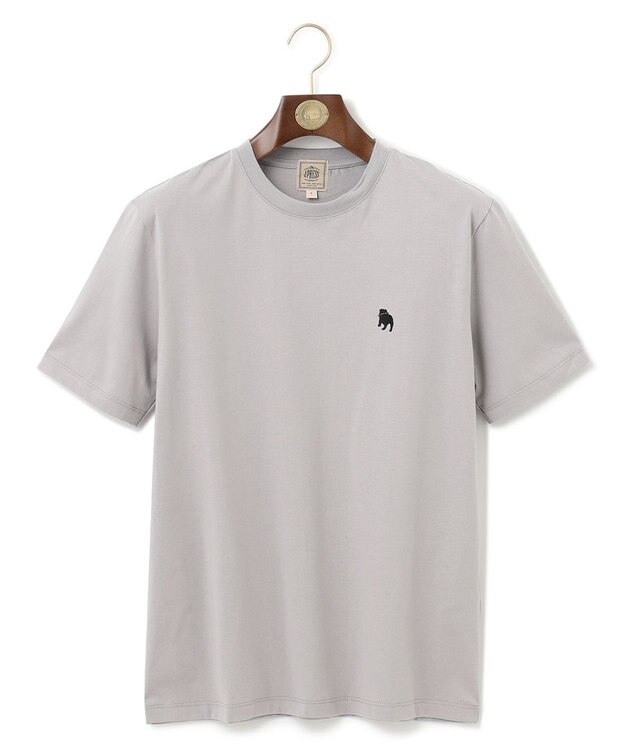 J.PRESS MEN 【一部店舗限定】バックブル ムカラTシャツ ライトグレー系