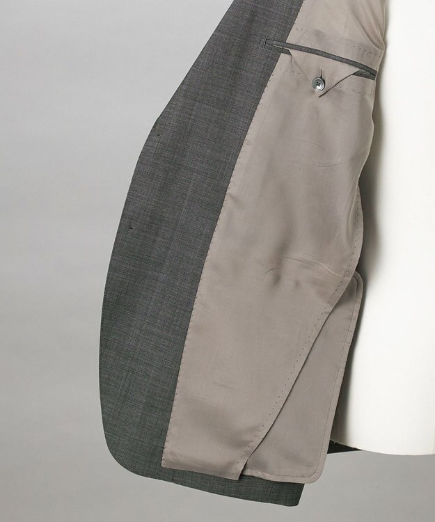 GOTAIRIKU 通年素材【横伸度15％のストレッチ】タスマニア100% SUPER120'sスーパーストレッチ トロピカルスーツ ライトグレー系8