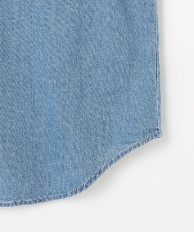 J.PRESS LADIES デニム シャツ ブリーチ系