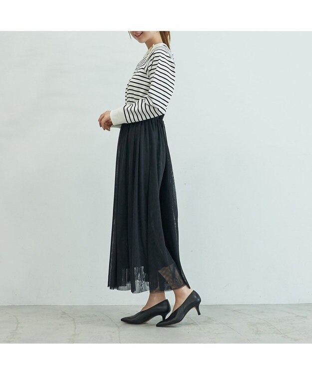 MODE ET JACOMO <carino>カバードポインテッドトゥパンプス ブラック