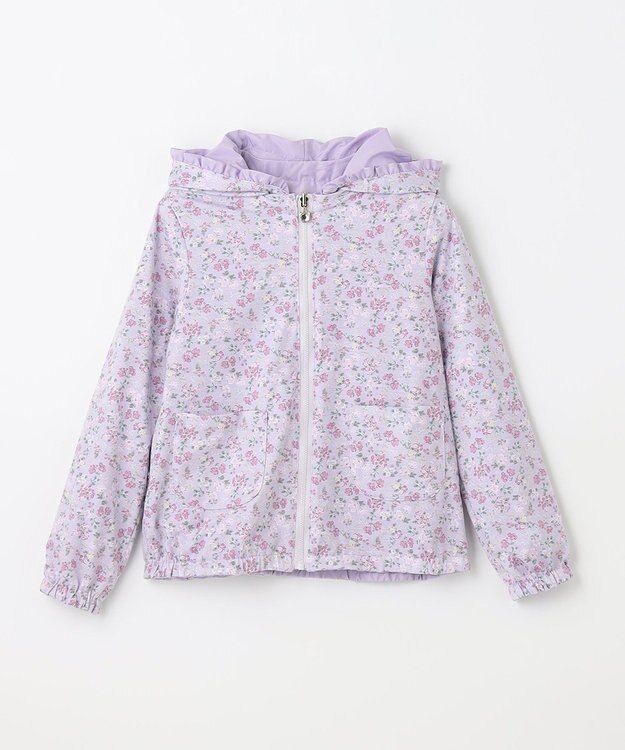 ANY KIDS フード取り外し リバーシブル ブルゾン ラベンダー