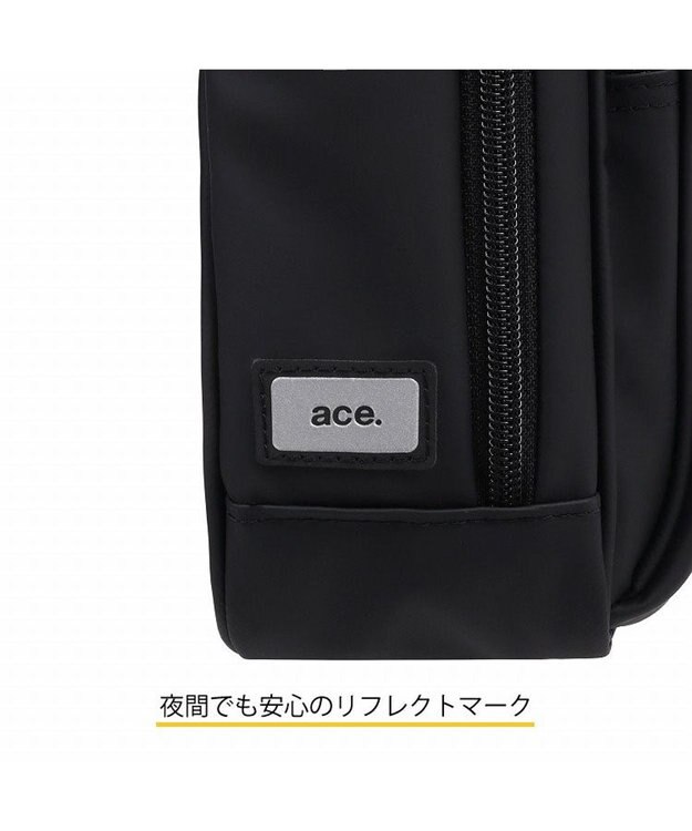 ACE BAGS & LUGGAGE ace. フレックスライトコート ショルダーバッグ 高強度PU加工生地 3L 68232 エース ブラック