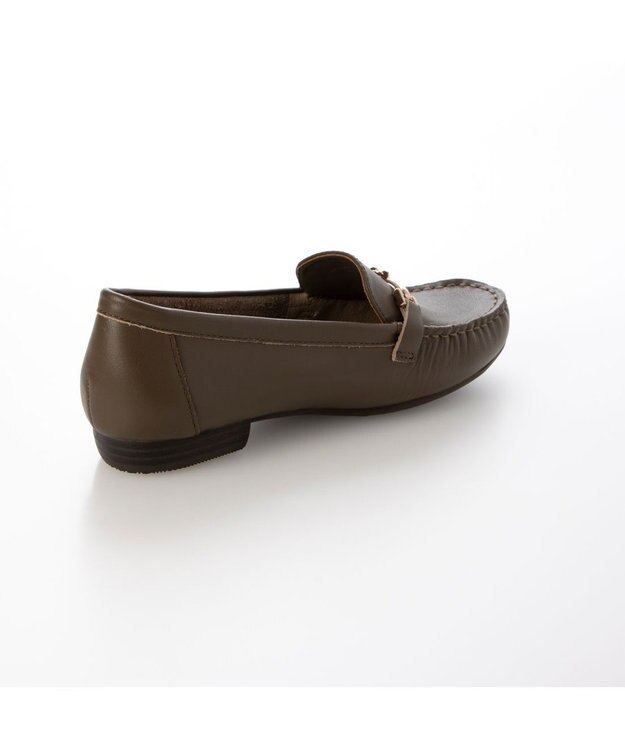 ing <ing>【3E】【サスティナブル】ビット付きモカシューズ ダークオーク