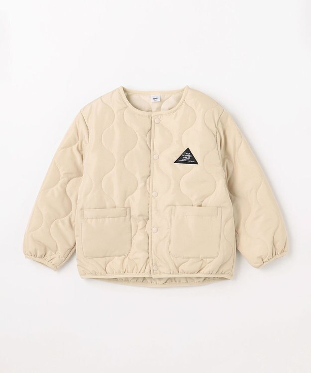 ANY KIDS 【洗濯機可能】中綿キルティング ジャケット ベージュ