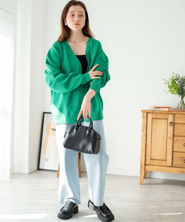 WEGO スポンジカーディガン グリーン
