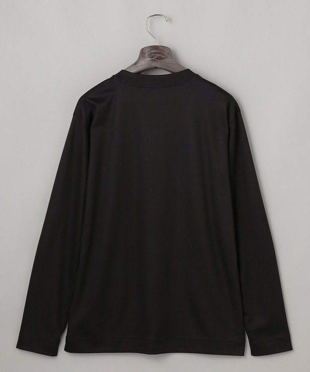 GOTAIRIKU 【綿100％】カバーネック ドレスTシャツ_ロング ブラック系