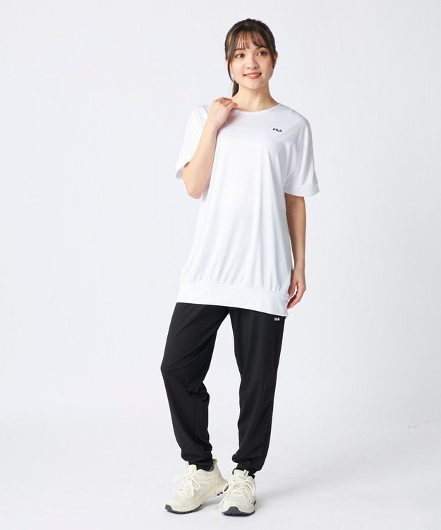 OP／FILA 【FILA】水陸両用フィットネスウェア 2点セット ホワイト