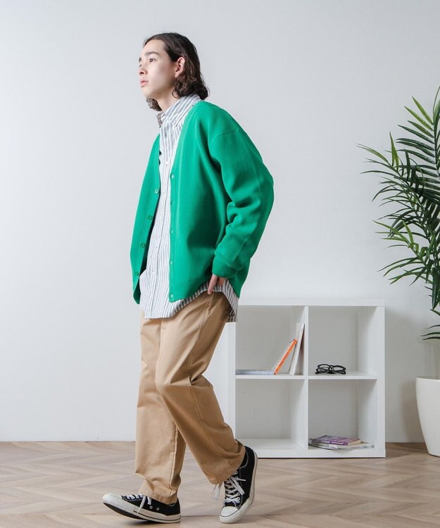 WEGO スポンジカーディガン グリーン