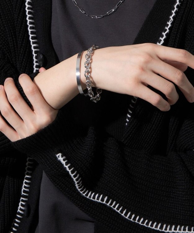 WEGO 【ユニセックス着用ITEM】M2Pステンレスバングルブレス 柄1