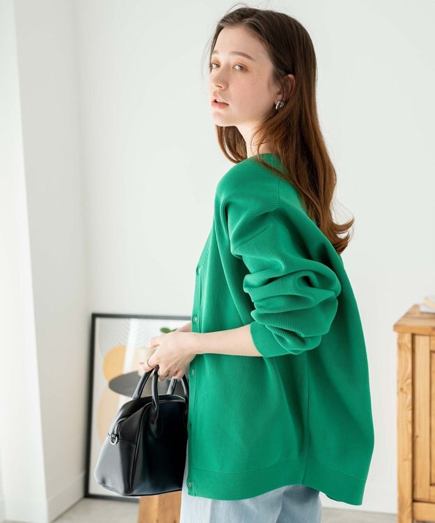 WEGO スポンジカーディガン グリーン