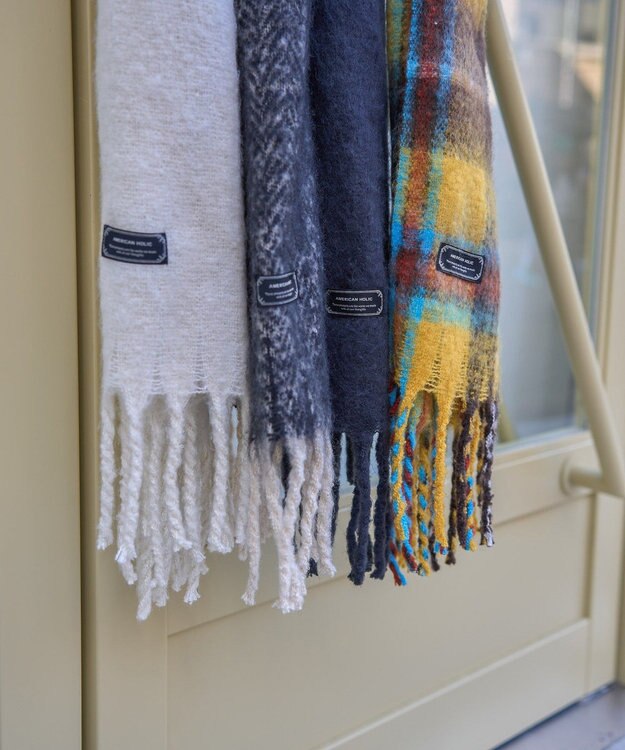 AMERICAN HOLIC アソートシャギーマフラー Check