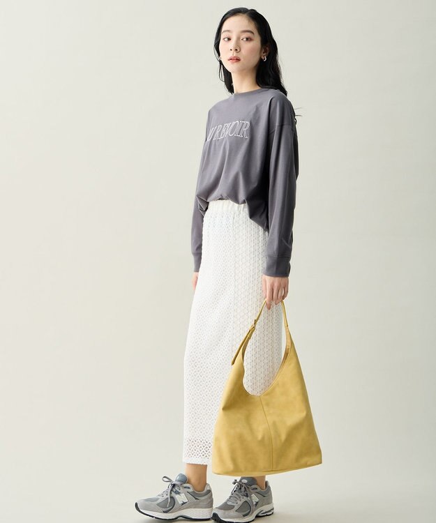 ANY 【Sサイズあり】アソートロゴルーズTシャツ スレート