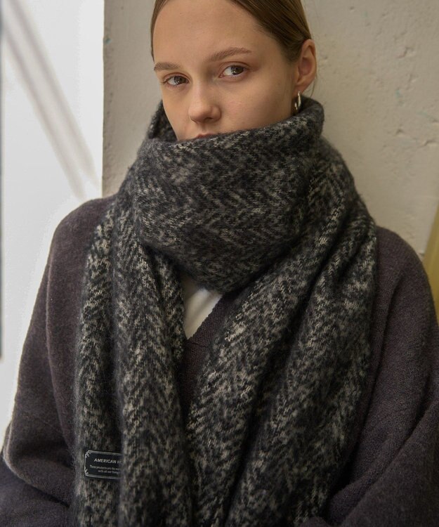 AMERICAN HOLIC アソートシャギーマフラー Herringbone